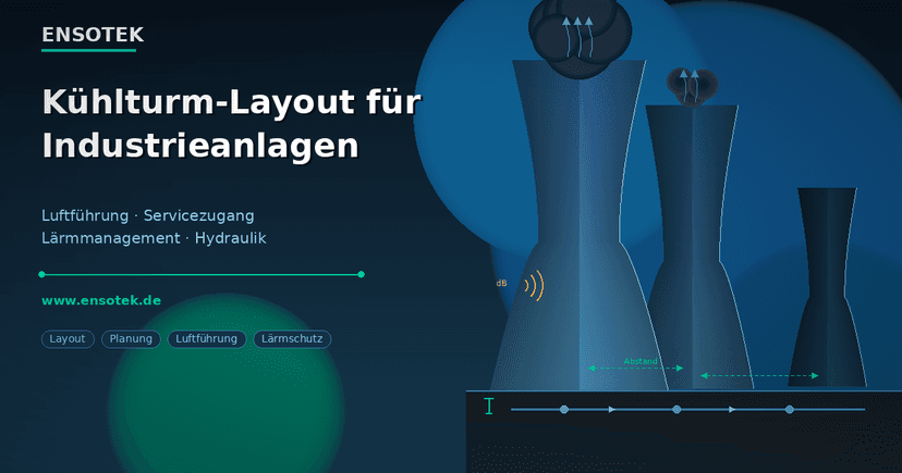 Kuehlturm-Layout fuer Industrieanlagen