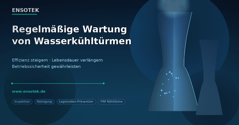 Regelmaessige Wartung von Wasserkuehltuermen
